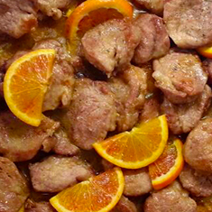 filetto di maiale all'arancia
